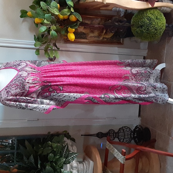 M P H Collection Size Petite Medium India Kaftan - Picture 4 of 7